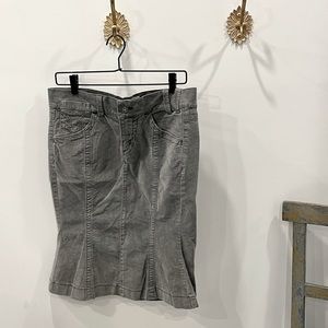 MISS SIXTY trumpet skirt in stretchy corduroy